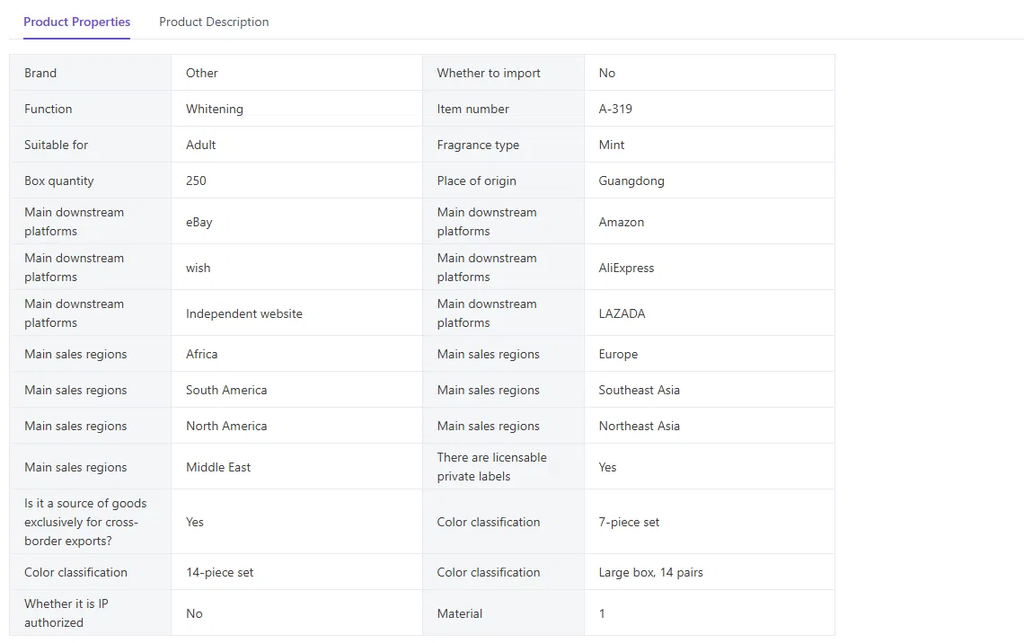 SmileKit V34 product properties and details