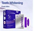SmileKit V34 Purple Whitening Strips - Fresh Mint 14 applications